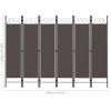 6-Panel Room Divider Anthracite 94.5"x70.9" - Anthracite