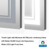 7 Size LED Bathroom Mirror Wall Mounted Vanity Mirror Anti-Fog Mirror Dimmable Lights with Touch Switch(Horizontal/Vertical) - 20"*28"