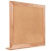 Wall Mirror 21.7"x21.7" Solid Wood Walnut - Brown