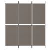 3-Panel Room Divider Anthracite 59.1"x70.9" Fabric - Anthracite