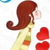 Fall in Love - Wall Decals Stickers Appliques Home Decor - HEMU-HL-979