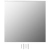 Wall Mirrors 2 pcs 15.7"x15.7" Square Glass - Silver