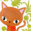 Cat Grass - Large Wall Decals Stickers Appliques Home Decor - HEMU-HL-5816