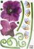 Bees & Flowers - Large Wall Decals Stickers Appliques Home Decor - HEMU-XS-010