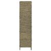 4-Panel Room Divider Brown 60.6"x63" Water Hyacinth - Brown