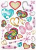 Colorful Hearts - Large Wall Decals Stickers Appliques Home Decor - HEMU-HL-5822