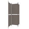 3-Panel Room Divider Anthracite 59.1"x70.9" Fabric - Anthracite