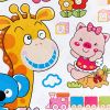 Animal Friends-1 - Wall Decals Stickers Appliques Home Decor - HEMU-HL-1244