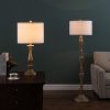 27.5" In Coastal Wood Effect Polyresin Table Lamp - as Pic