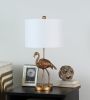 26" Matte Gold Flamingo Resin Table Lamp - as Pic