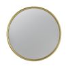 D11" Gold Round Mirror, Circle Mirror with Iron Frame for Living Room Bedroom Vanity Entryway Hallway - as Pic