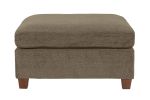 Contemporary 1pc OTTOMAN Tan Color Chenille Fabric Modular Corner wedge Sofa Living Room Furniture - as Pic