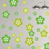 Green Blossoming Flowers - Large Wall Decals Stickers Appliques Home Decor - HEMU-HL-2135