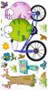 Bicycling 1 - Wall Decals Stickers Appliques Home Decor - HEMU-HL-970