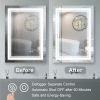 7 Size LED Bathroom Mirror Wall Mounted Vanity Mirror Anti-Fog Mirror Dimmable Lights with Touch Switch(Horizontal/Vertical) - 20"*28"