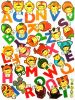 Cute Alphabet - Wall Decals Stickers Appliques Home Dcor - HEMU-AM-6002