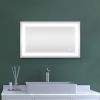 7 Size LED Bathroom Mirror Wall Mounted Vanity Mirror Anti-Fog Mirror Dimmable Lights with Touch Switch(Horizontal/Vertical) - 40"*24"