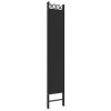 5-Panel Room Divider Black 78.7"x86.6" Fabric - Black