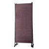 6 Ft Modern Room Divider, 3-Panel Folding Privacy Screen w/ Metal Standing, Portable Wall Partition XH - brown