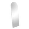 White 65x22 inch metal arch stand full length mirror - as Pic