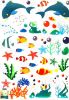 Magical Aquarium - Wall Decals Stickers Appliques Home Dcor - HEMU-XY-8047