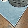 Home Decor Indoor/Outdoor Accent Rug Whimsical  Stylish Classic Pattern Design - Blue - 1'10" X 3'0"