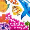 Aquarium World - Wall Decals Stickers Appliques Home Decor - HEMU-HL-936B