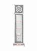 ACME Noralie GRANDFATHER CLOCK W/LED Mirrored & Faux Diamonds AC00354 - as Pic