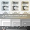 Frameless Rectangular LED Light Bathroom Vanity Mirror - 28*36