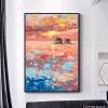 100% Hand Painted Abstract scenery Oil Painting On Canvas Wall Art Frameless Picture Decoration For Live Room Home Decor Gift - 100x150cm