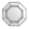 40" x 40" Oversized Silver Octagon Mirror, Mid-Century Modern Accent Mirror, for Living Room, Entryway, Bedroom, Hallway - as Pic