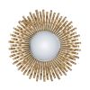 27" in Sunburst Design Wall Mirror Decorative Golden Finish for Entryway, Modern Living room - as Pic