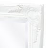 Wall Mirror Baroque Style 47.2"x23.6" White - White