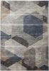 Calliope Gray/ Blue/ Natural Geometric Area Rug 5x8 - as Pic