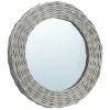 Mirror 23.6" Wicker - Brown