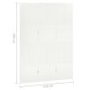 3-Panel Room Divider White 47.2"x70.9" Steel - White