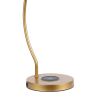 Gold Dome Shade Table Lamp with Curved Neck - as Pic