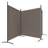 3-Panel Room Divider Anthracite 206.7"x70.9" Fabric - Anthracite