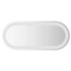 LED Bathroom Mirror 23.6"x9.8" Oval - Transparent