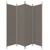 4-Panel Room Divider Anthracite 274.8"x70.9" Fabric - Anthracite