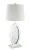 ACME Nysa Table Lamp in Mirrored & Faux Crystals 40215 - as Pic