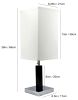 26"H BROWN SQUARE WOODEN TABLE LAMP (1PC/CTN) (0.92/5.55) - as Pic