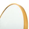 24" Wall Round Circle Mirror Bathroom Make Up Vanity Mirror - Golden - as Pic