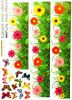 Butterfly Blossom and Grass - Wall Decals Stickers Appliques Home Dcor - HEMU-AM-028