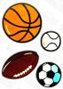 Ball Collection - Wall Decals Stickers Appliques Home Dcor - HEMU-JM-8157