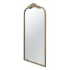 24" x 42" Gold Arch Mirror, Baroque Inspired Wall Decor for Bathroom Bedroom Living Room - as Pic