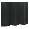 6-Panel Room Dividers 2 pcs Black 94.5"x70.9" Steel - Black