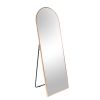 63 x 22 In Arch Stand full-length mirror - gold