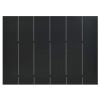 6-Panel Room Dividers 2 pcs Black 94.5"x70.9" Steel - Black