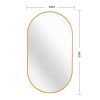 Gold 20*33IN Pill Shaped Mirror - as Pic